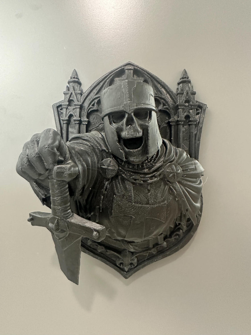 Medieval Templar Crusader Knight Wall Plaque