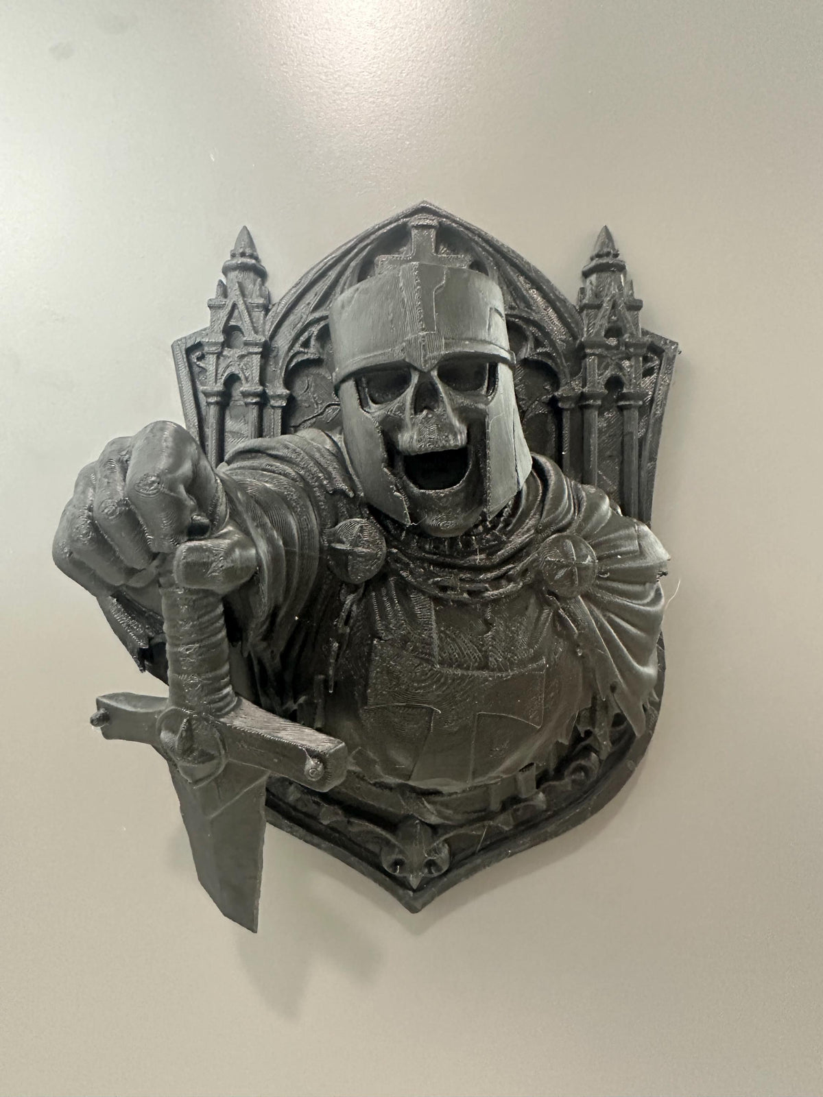 Medieval Templar Crusader Knight Wall Plaque