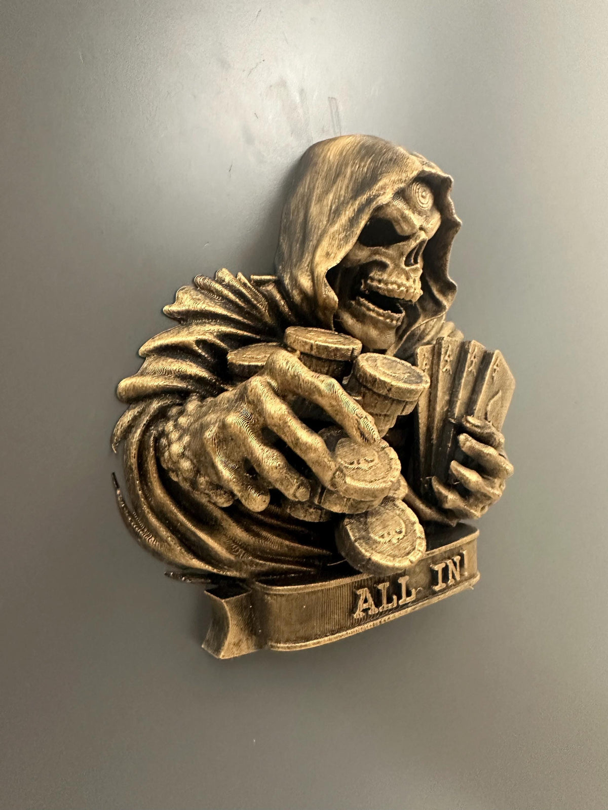 All In Reaper Poker Wall Plaque