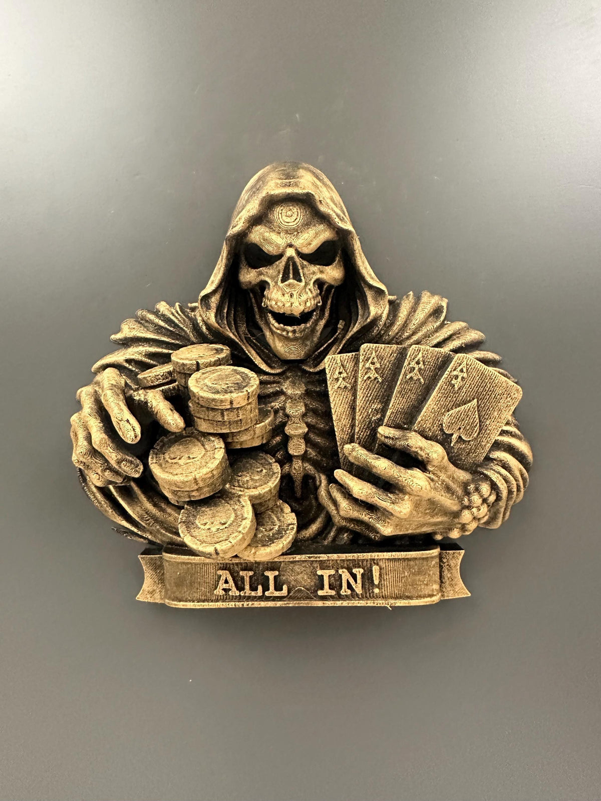 All In Reaper Poker Wall Plaque