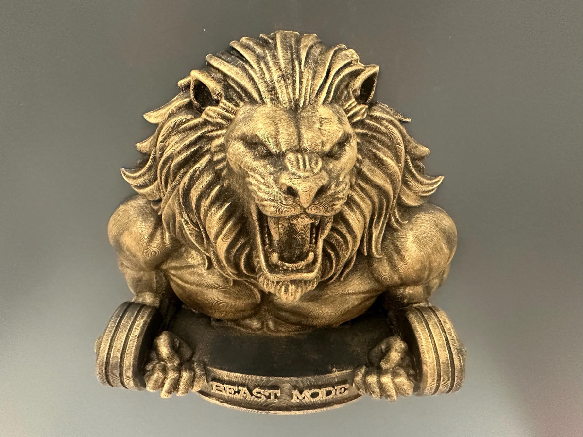 Lion Gym Wall Decor