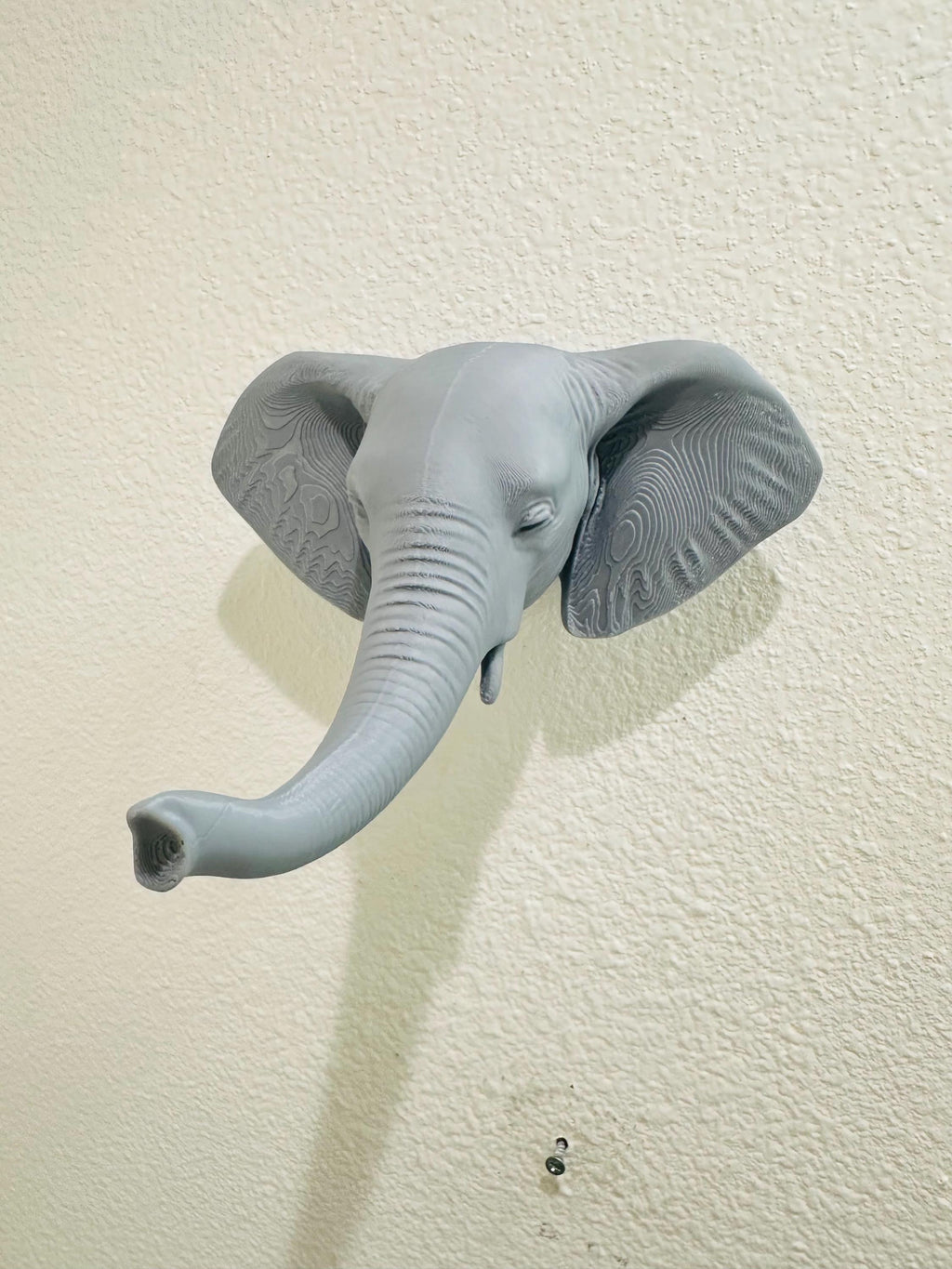Elephant Trunk Hand Towel Holder - Safari Bathroom Decor - Animal Wall Hook - Elephant Wall Sculpture