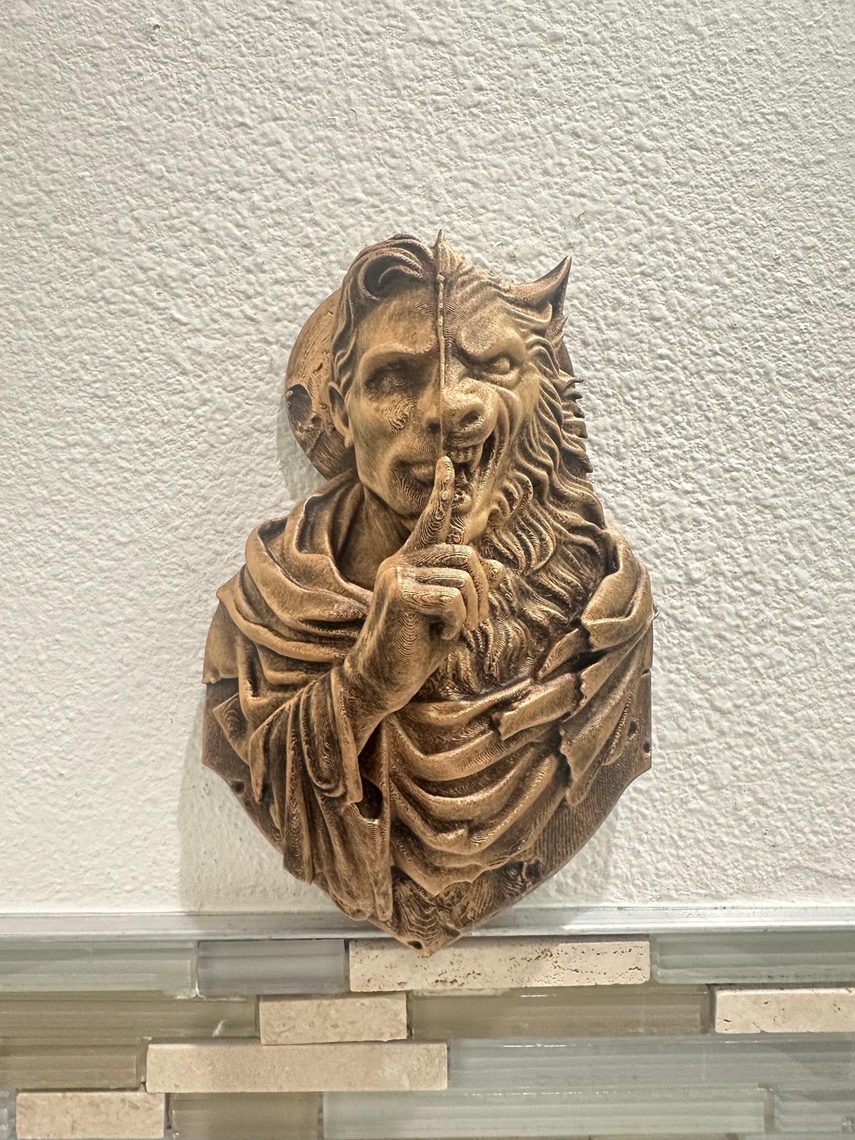 Werewolf Transformation Wall Sculpture