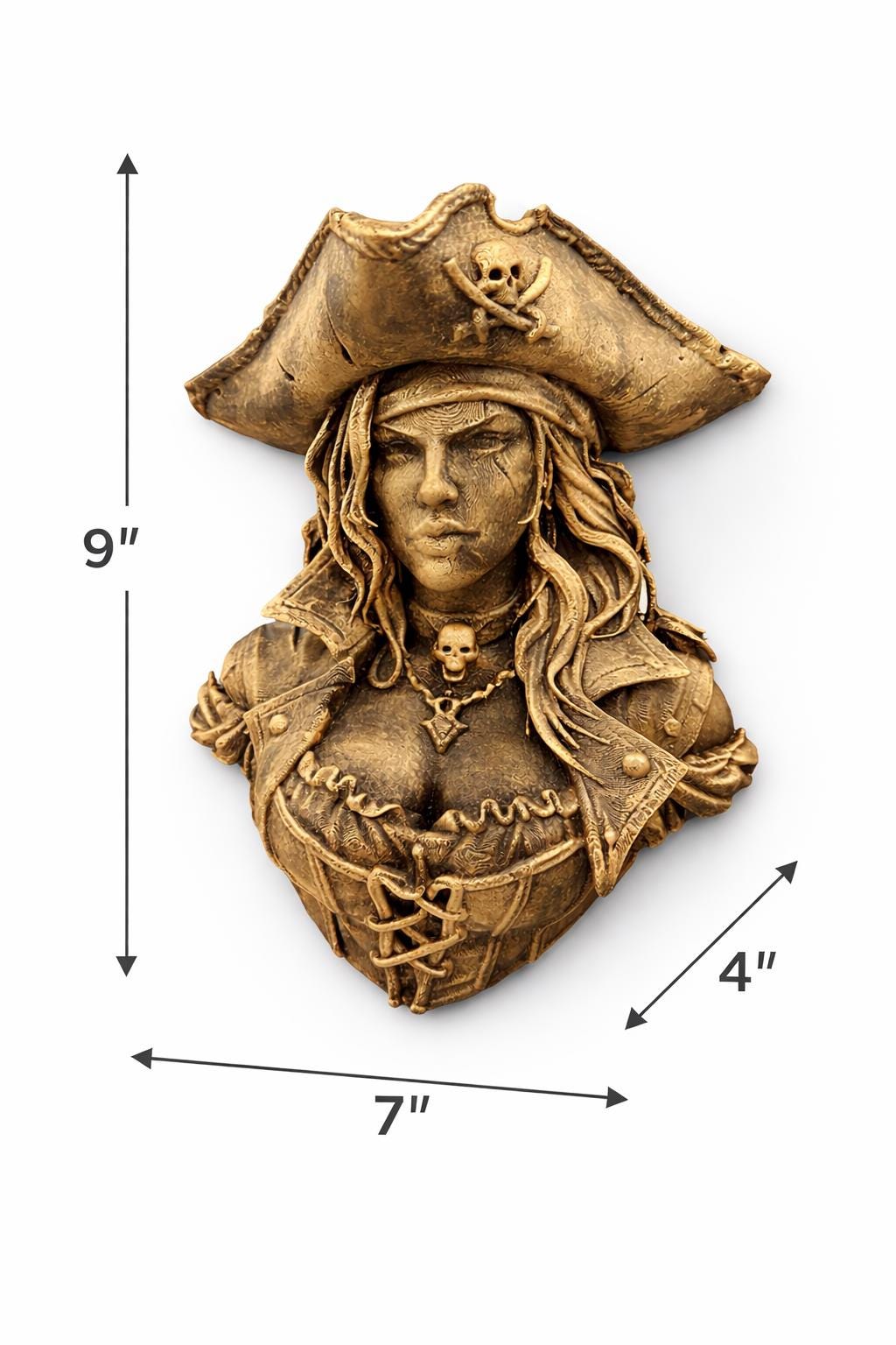 Pirate Queen Wall Sculpture