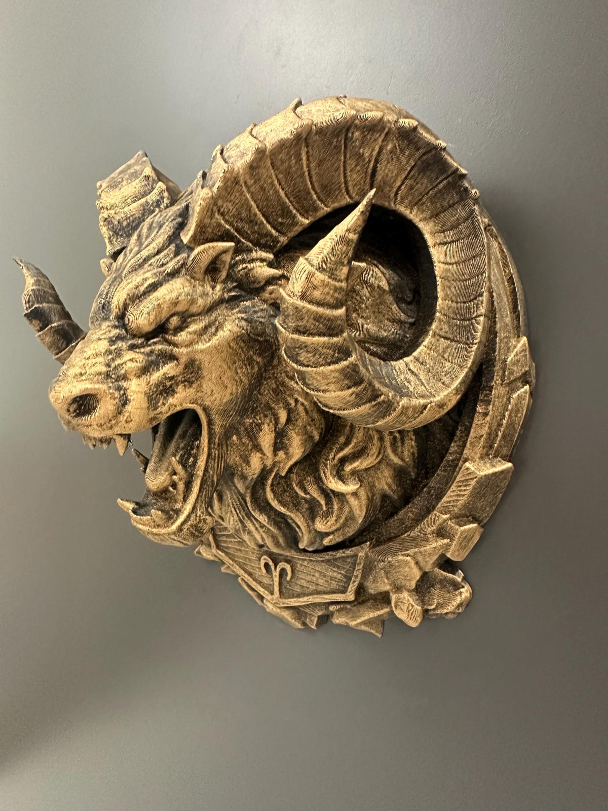 Aries Ram Wall Sculpture