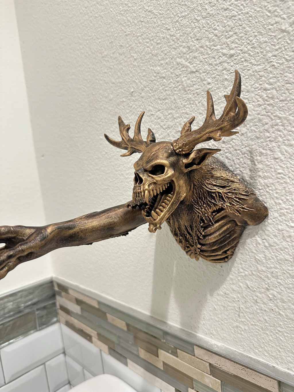 Wendigo Skull Wall Hook