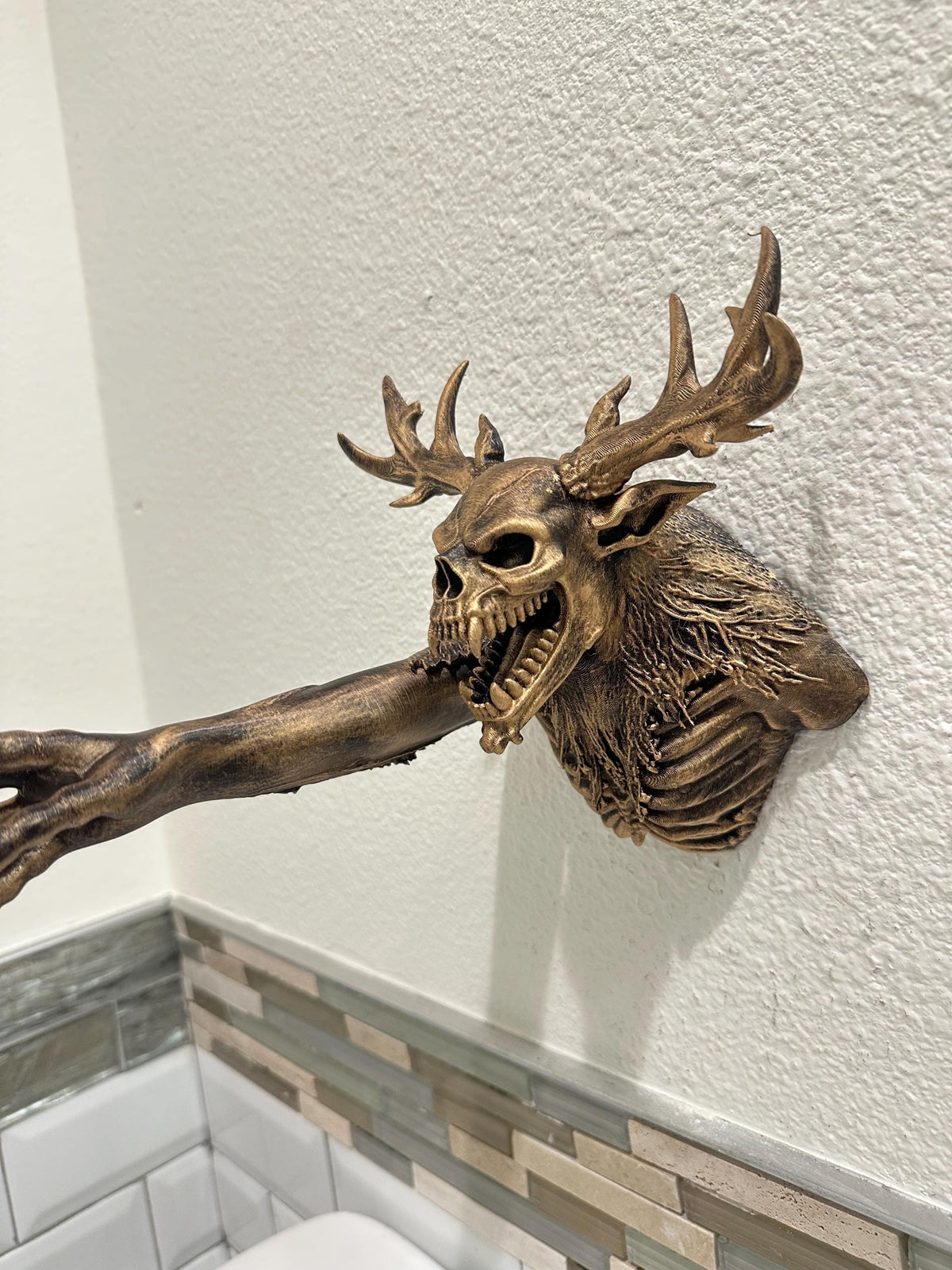 Wendigo Skull Wall Hook