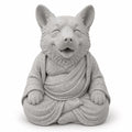 Corgi Buddha Statue | Meditating Corgi Figurine | Zen Dog Decor | Yoga Dog Sculpture | Dog Lover Gift | Mindfulness Home Decor 6”
