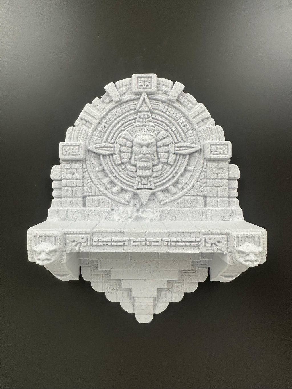 Ancient Aztec Temple Wall Shelf – Mayan Calendar Decor – Aztec Wall Art – Unique Display Shelf