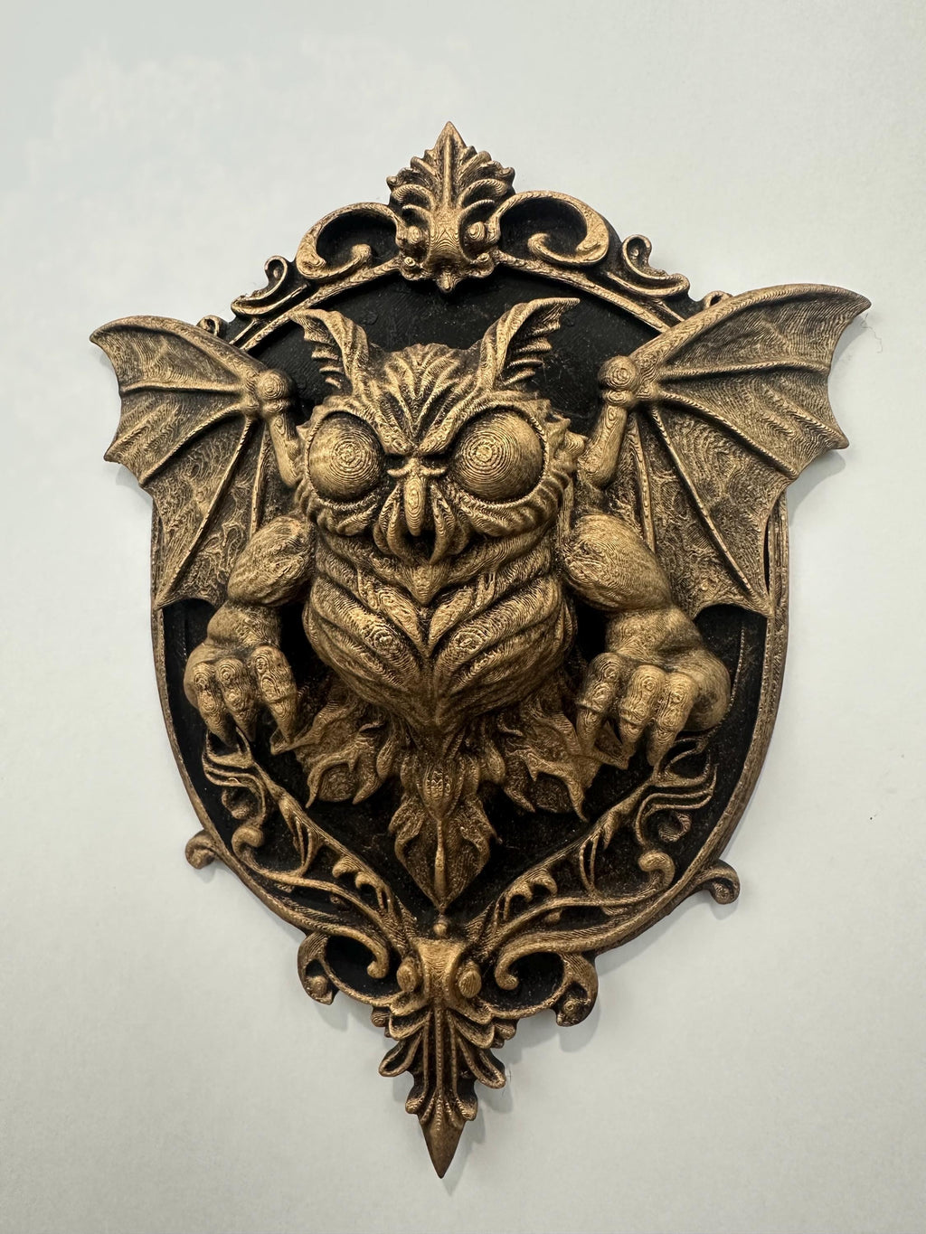 Gothic Mothman Wall Plaque