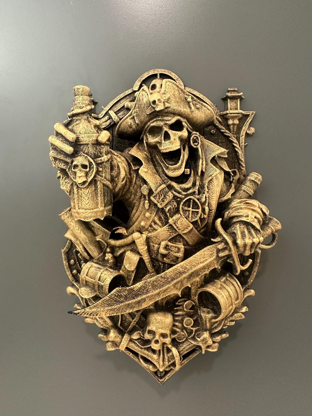 Pirate Skull Wall Plaque