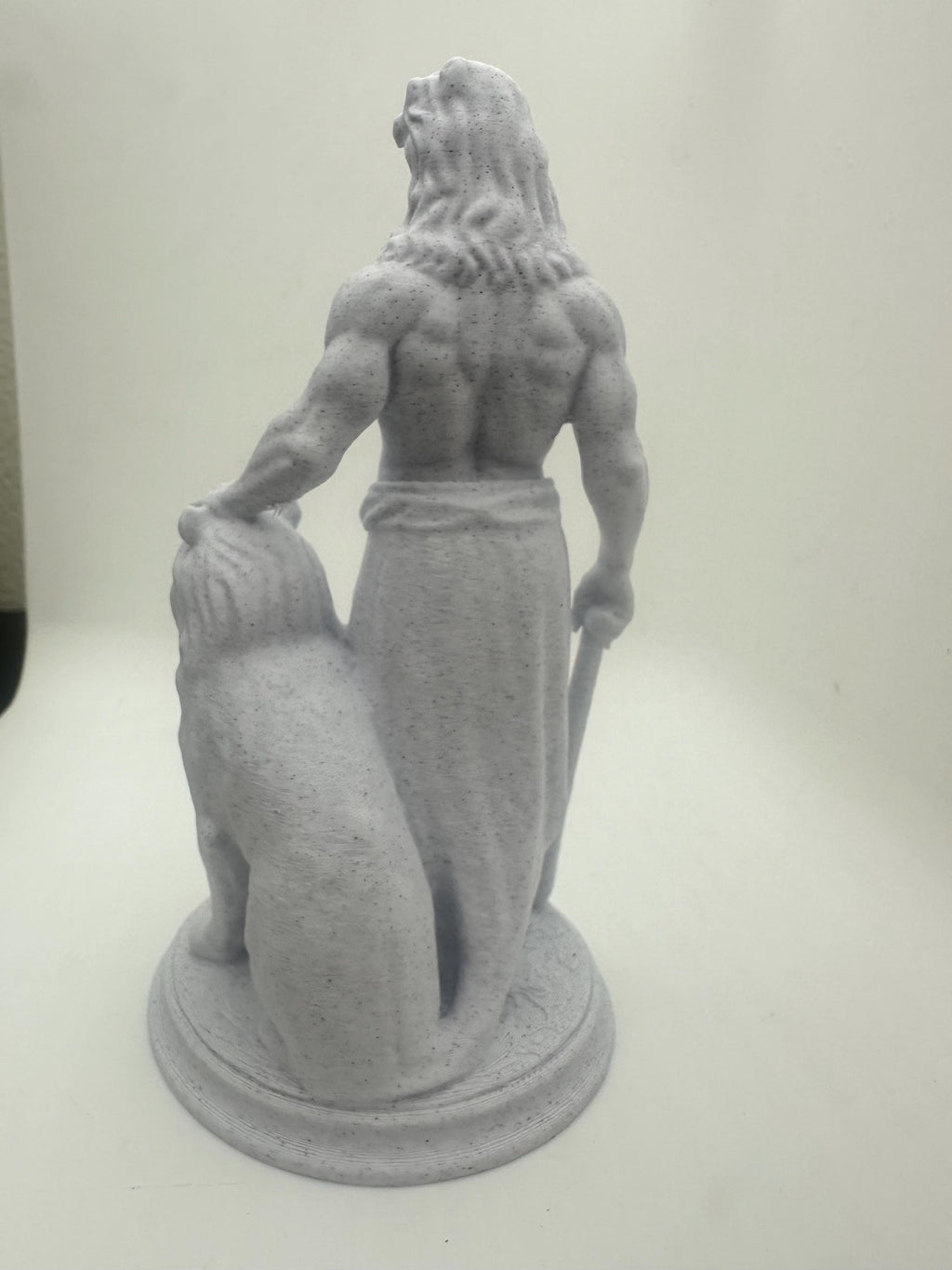 Hercules With Lion Statue 6” - Greek Mythology Warrior Figurine Sculpture Home Decor Figure