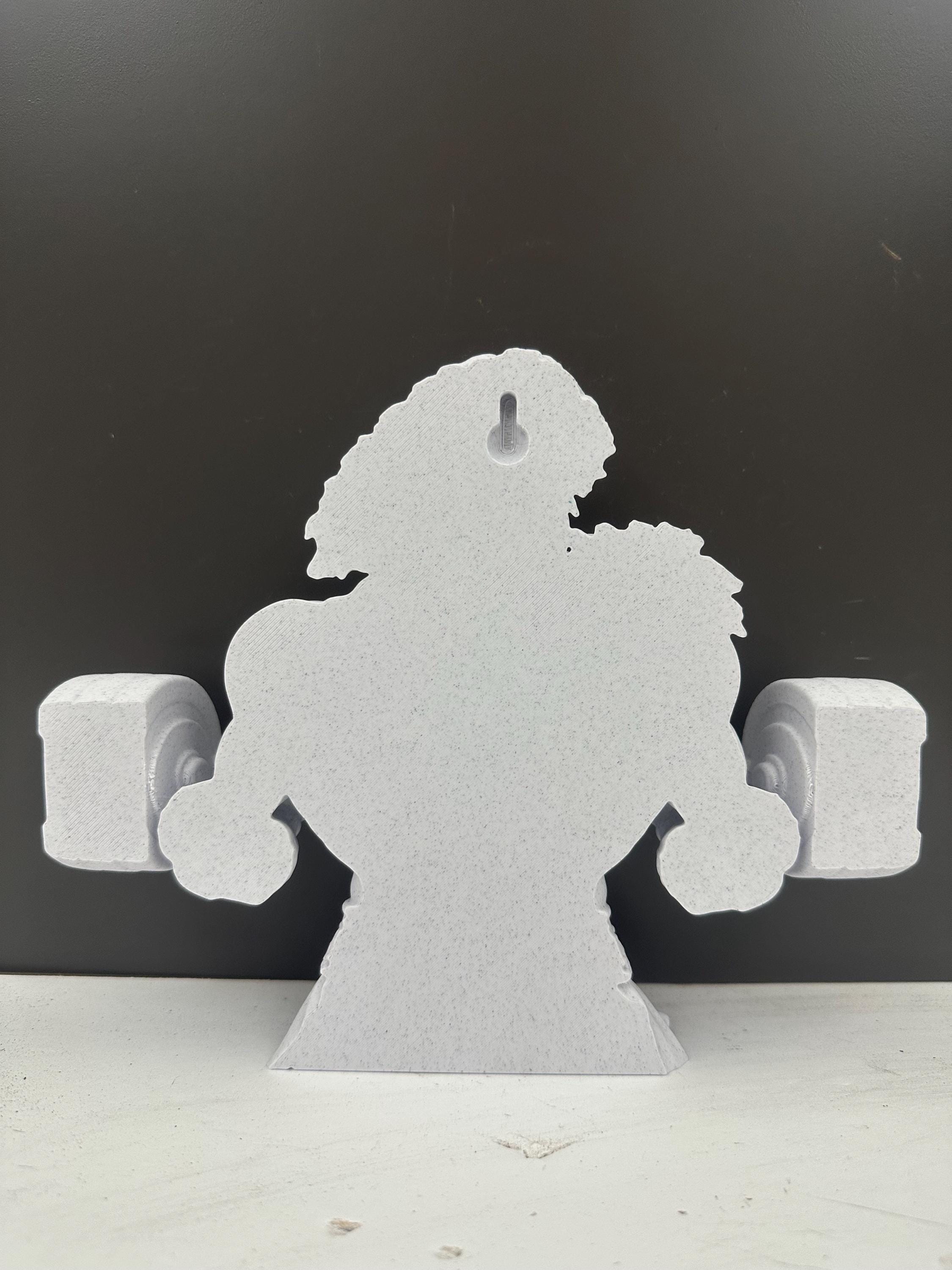 Hercules Barbell Wall Decor - Greek God Gym Wall Art - Bodybuilding Fitness Sculpture - Strongman Workout Decor