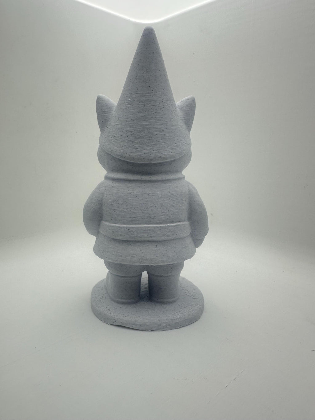 Cat Garden Gnome Figurine - 6” Statue - Whimsical Cat Lover Gift - Unpainted Cute Home Desk Decor Figure