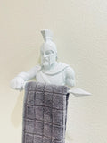 Spartan Hand Towel Holder - Greek Warrior Bathroom Decor - Masculine Gym Decor