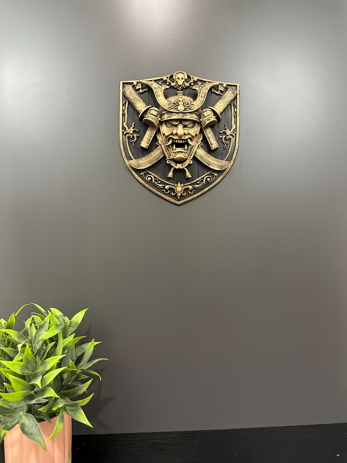 Samurai Wall Decor Mask Shield