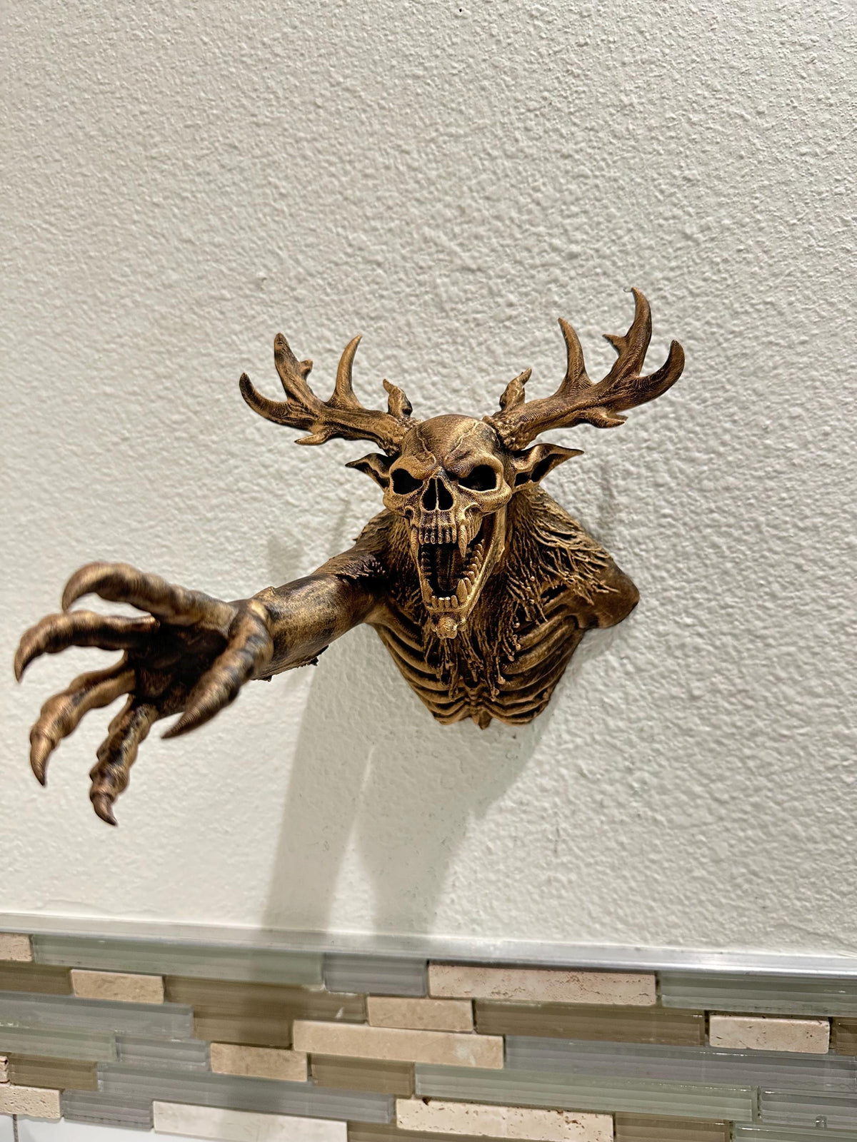 Wendigo Skull Wall Hook