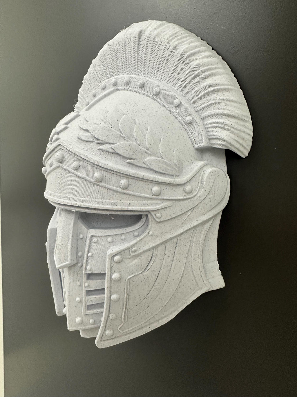 Medieval Knight Helmet Wall Decor | Gothic Armor Mask | Crusader Style Wall Sculpture | Fantasy Warrior Wall Art
