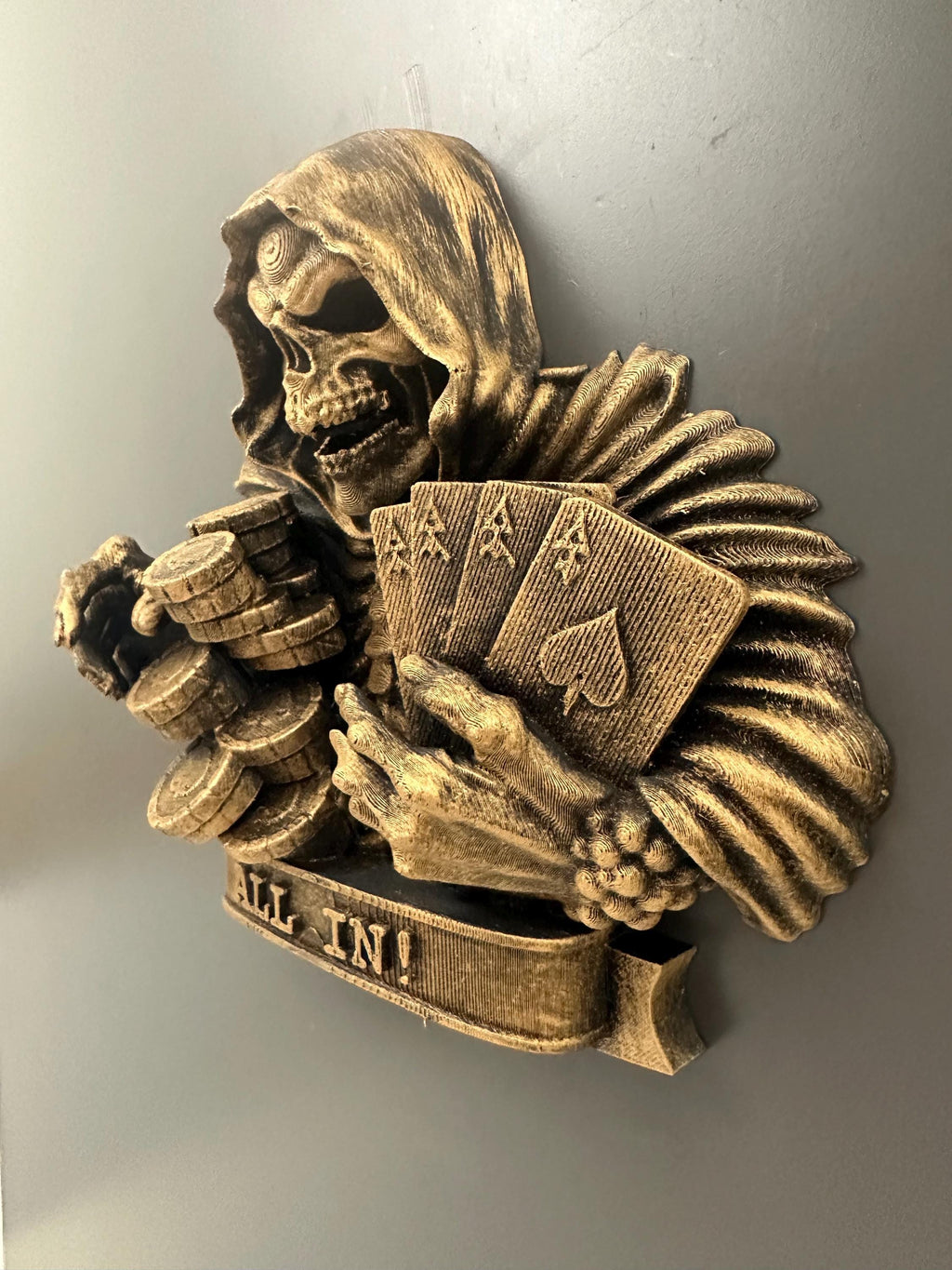 All In Reaper Poker Wall Plaque