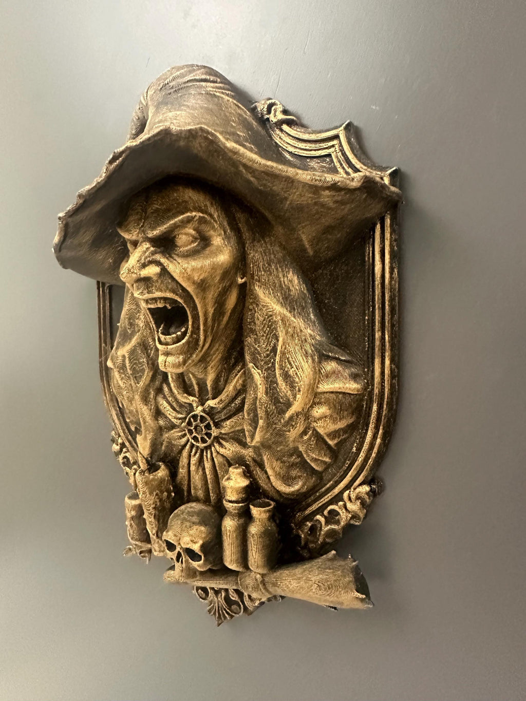 Witch Wall Bust Sculpture