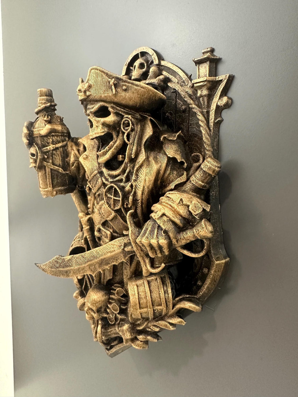 Pirate Skull Wall Plaque
