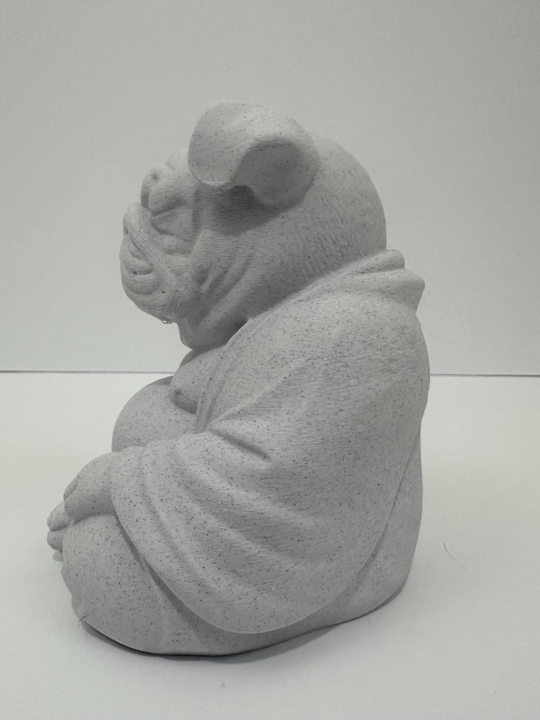 English Bulldog Buddha Statue - Funny Meditation Dog Zen Decor - Bulldog Yoga Figurine - English Bulldog Lover Gift Desk Decor Sculpture 6”