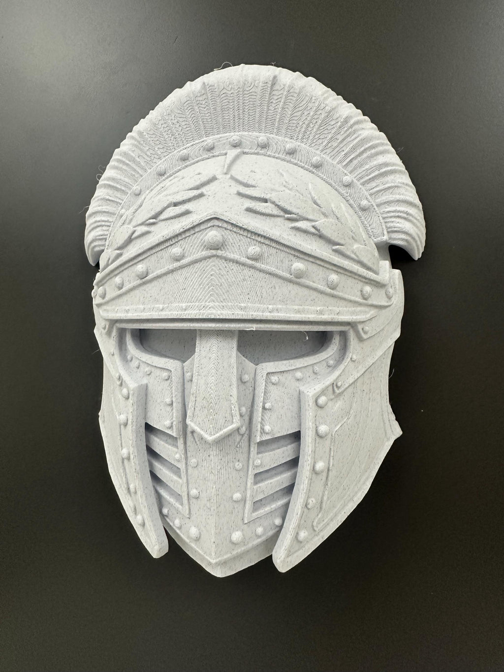 Medieval Knight Helmet Wall Decor | Gothic Armor Mask | Crusader Style Wall Sculpture | Fantasy Warrior Wall Art