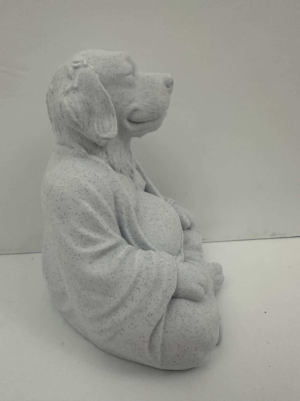 Golden Retriever Buddha Statue - Golden Retriever Zen Dog Decor - Meditation Dog Sculpture - Yoga Gift - Dog Lover Home Decor 6”