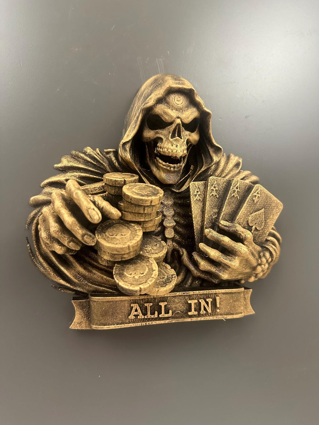 All In Reaper Poker Wall Plaque