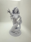 Mermaid Sexy Figurine 6” Mythical Sea Goddess Ocean Home Beach House Coastal Decor Sculpture
