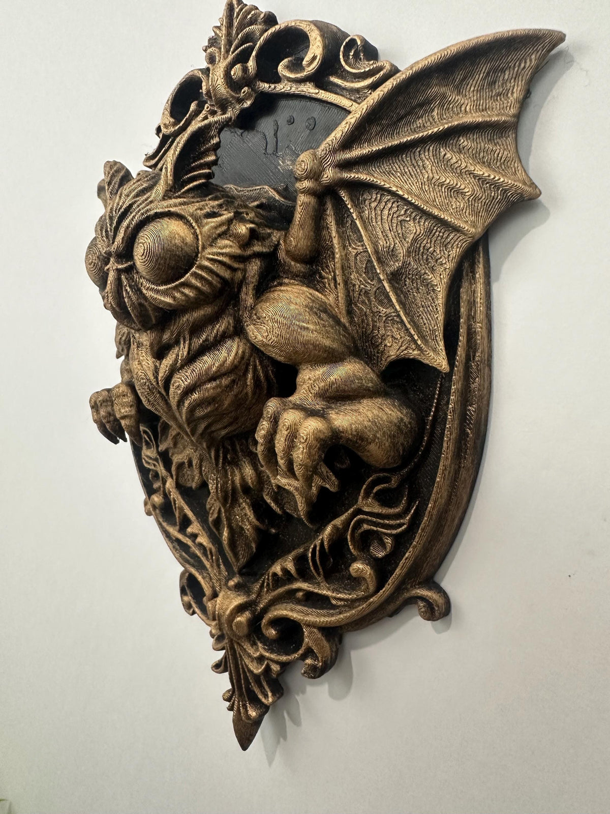 Gothic Mothman Wall Plaque