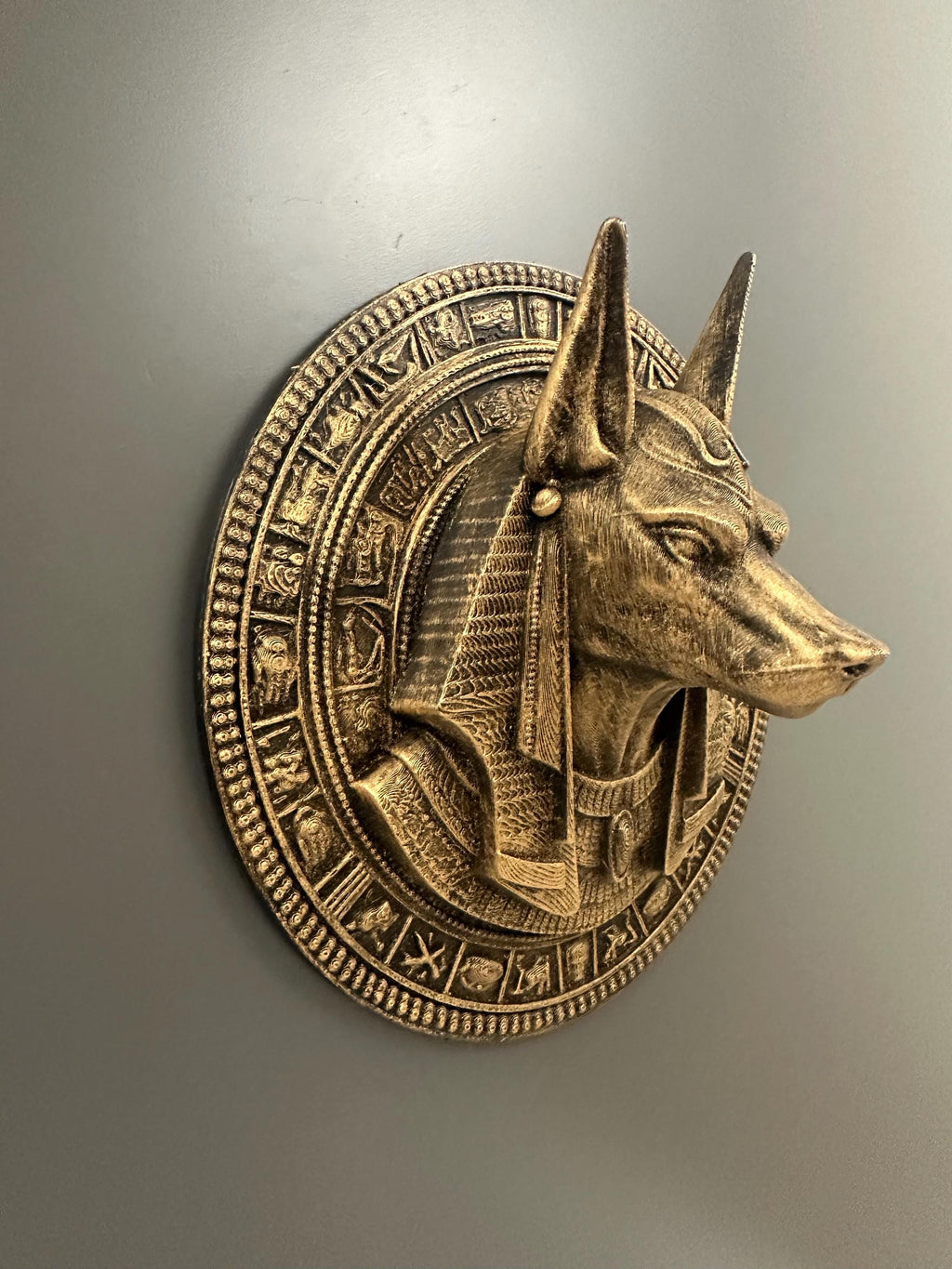 Anubis Wall Plaque Egyptian Decor