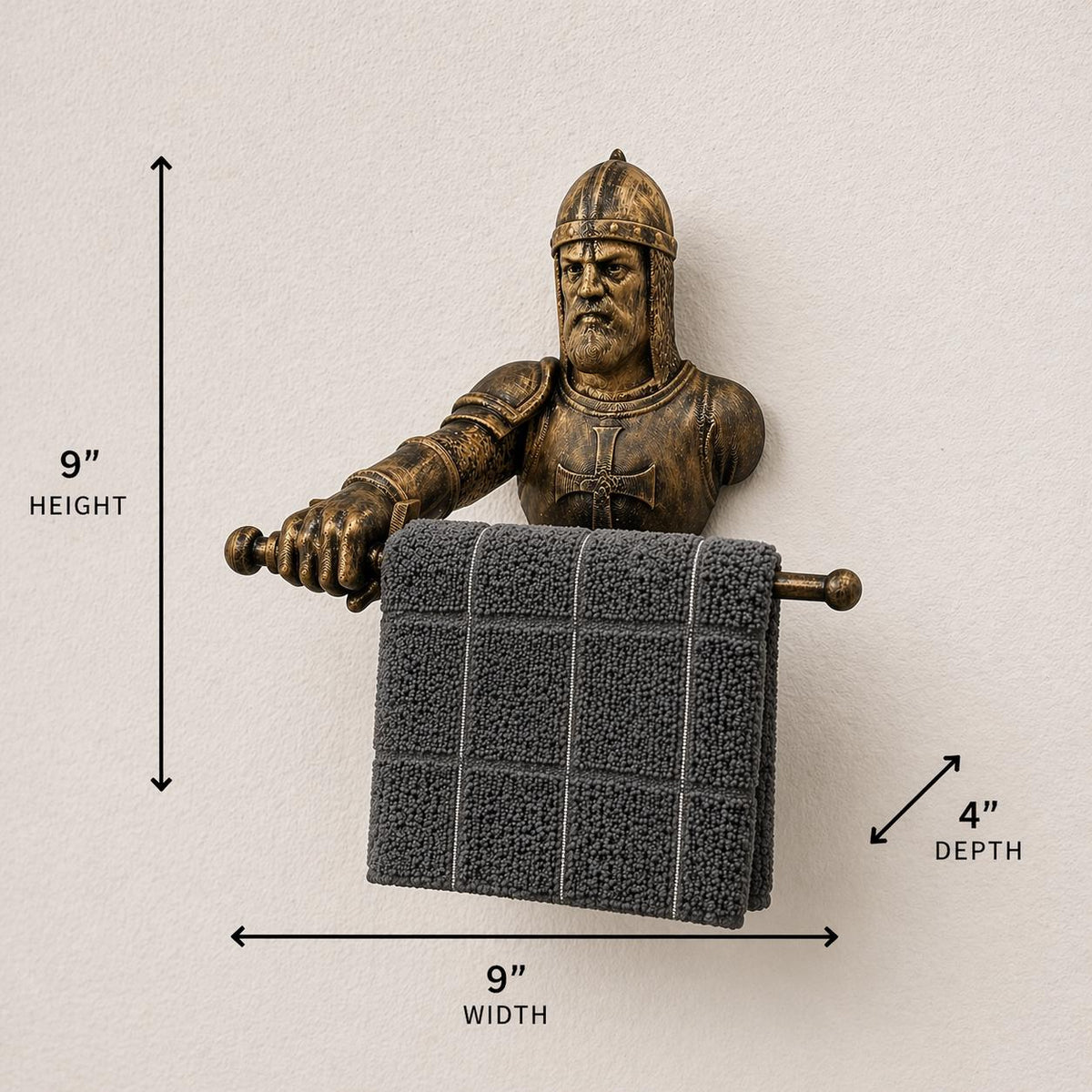 Medieval Knight Hand Towel Holder