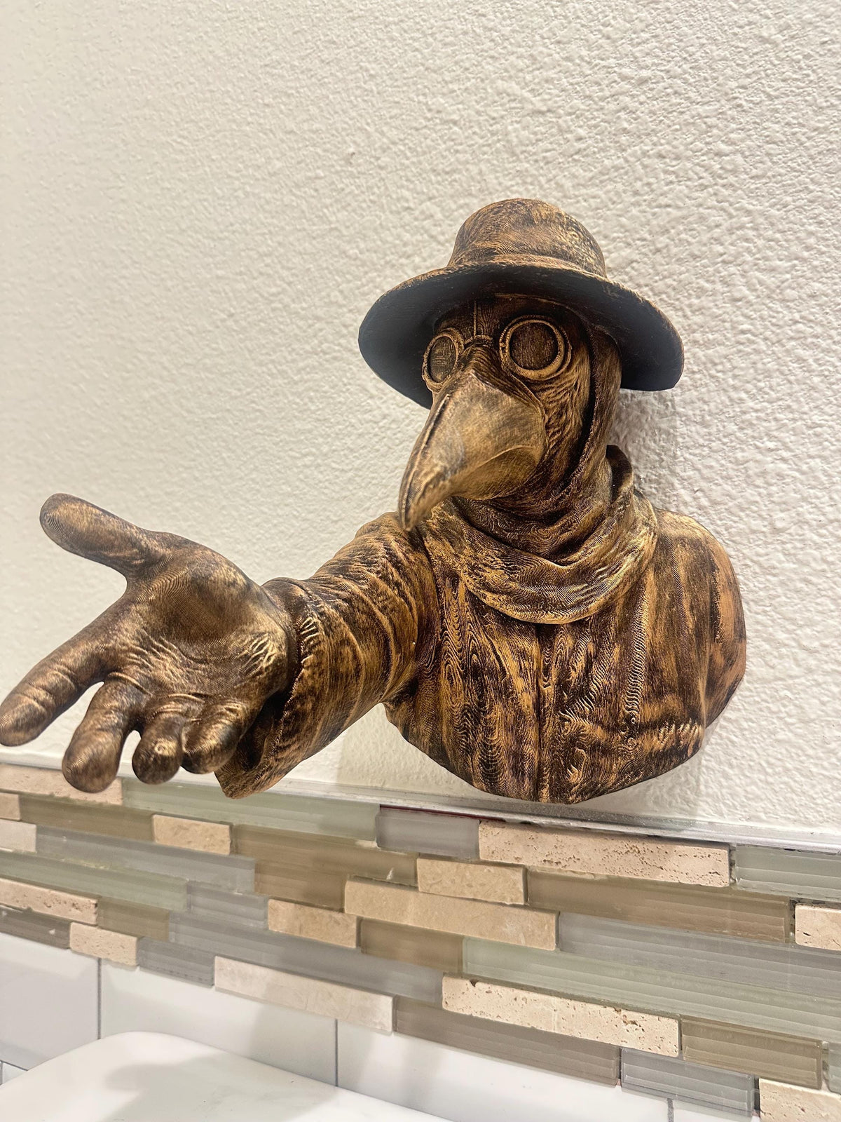 Plague Doctor Towel Holder — 9x7x7