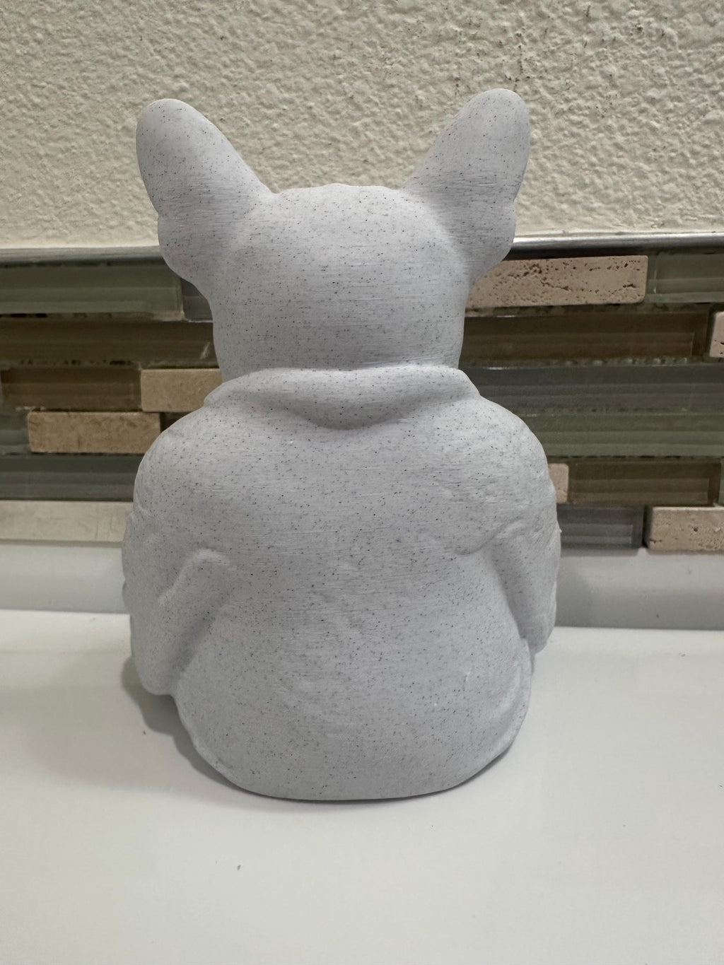 Lucky French Bulldog Buddha Statue 6” Figurine - Zen Decor Prosperity Good Luck Collectible Gift Garden Home Desk Decor 3d