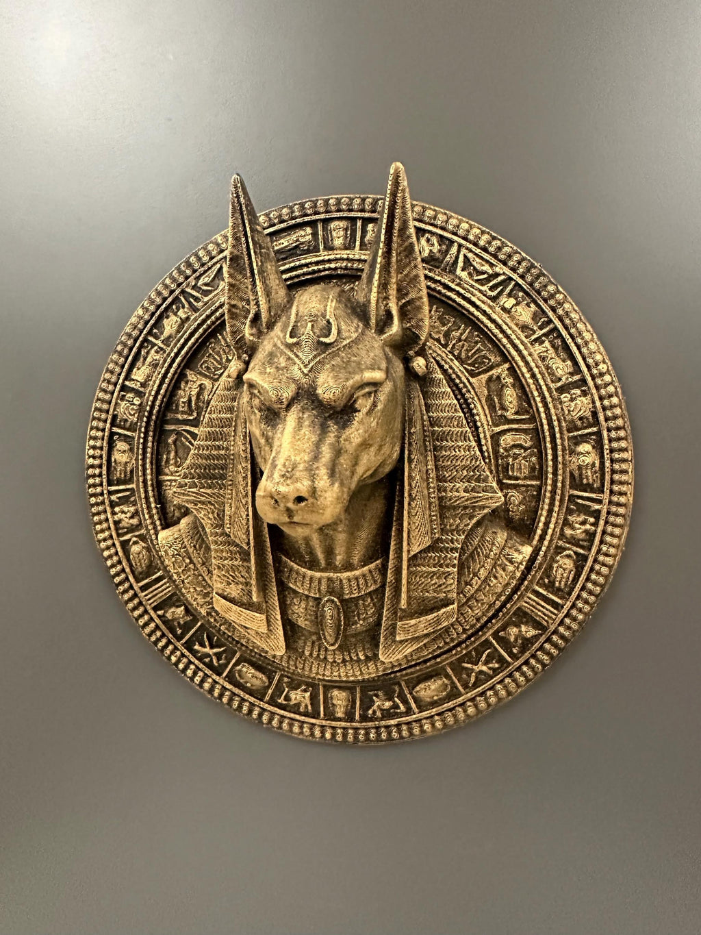 Anubis Wall Plaque Egyptian Decor