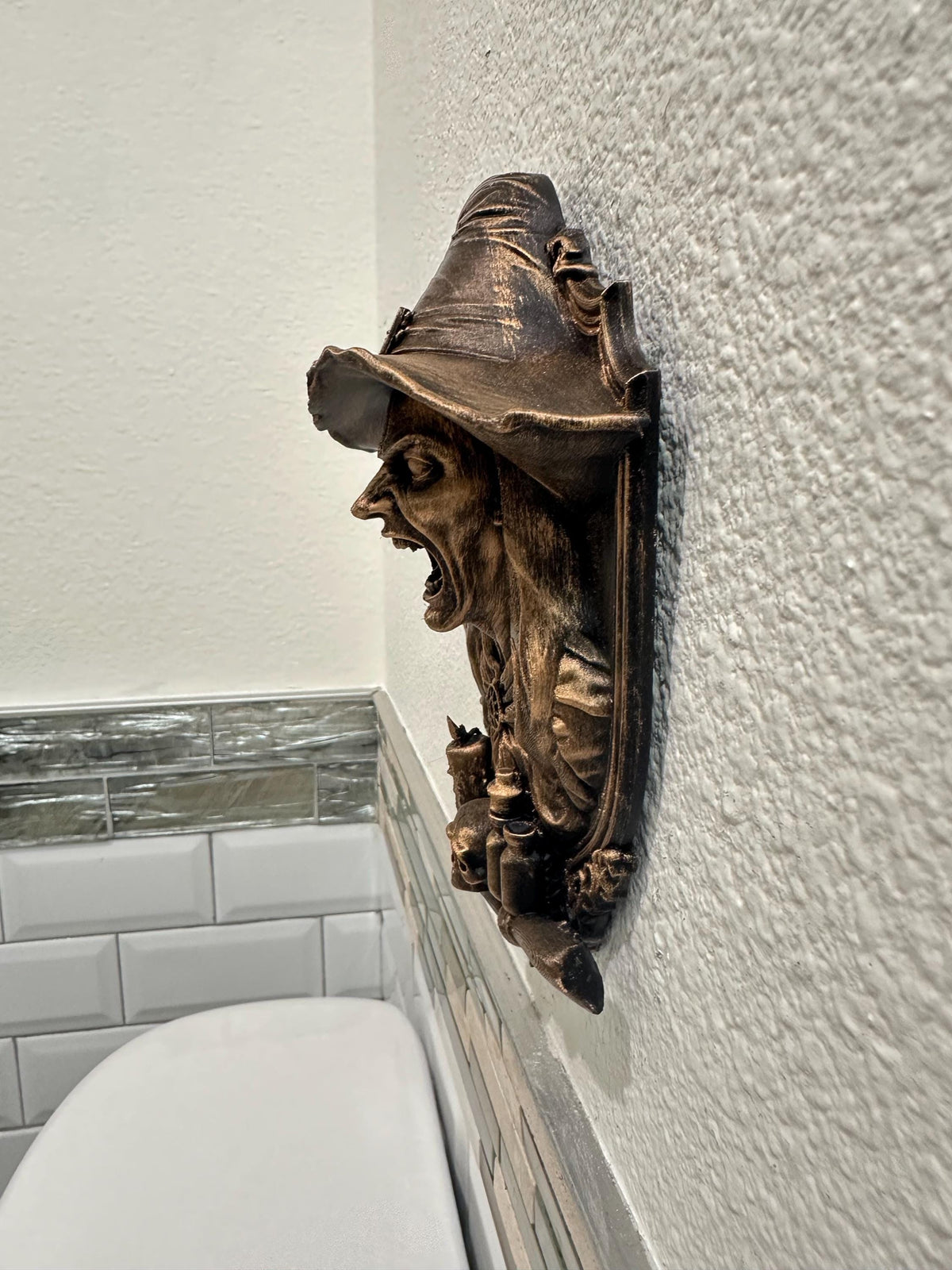 Gothic Witch Wall Plaque Horror Decor