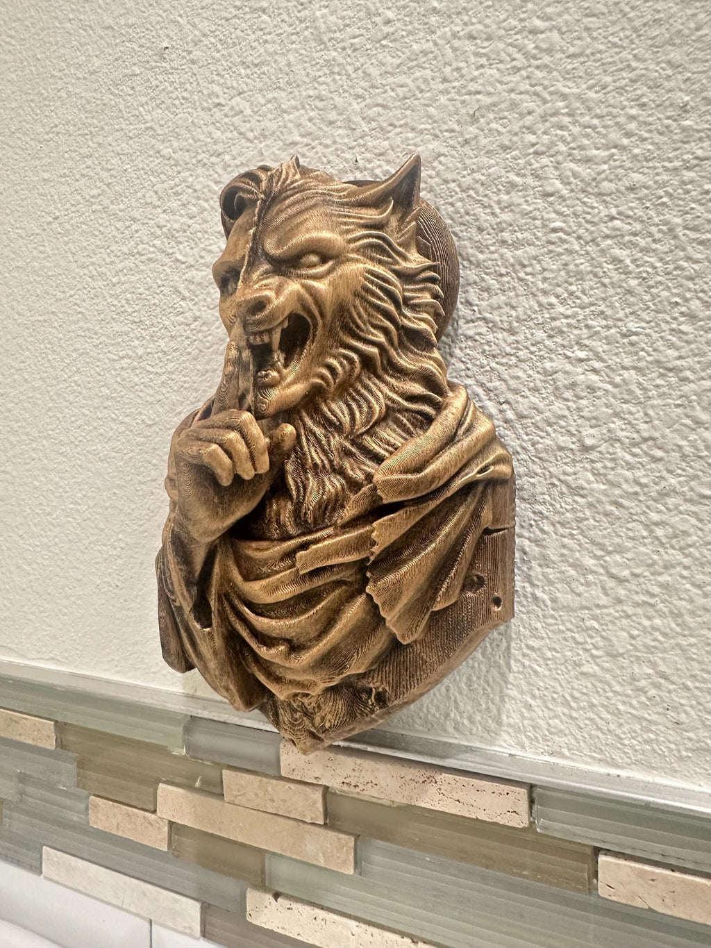 Werewolf Transformation Wall Sculpture