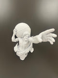 Atlas Hand Towel Holder - Greek Statue Wall Decor - Roman Sculpture Bathroom Mythology Rack - Man Cave Decor