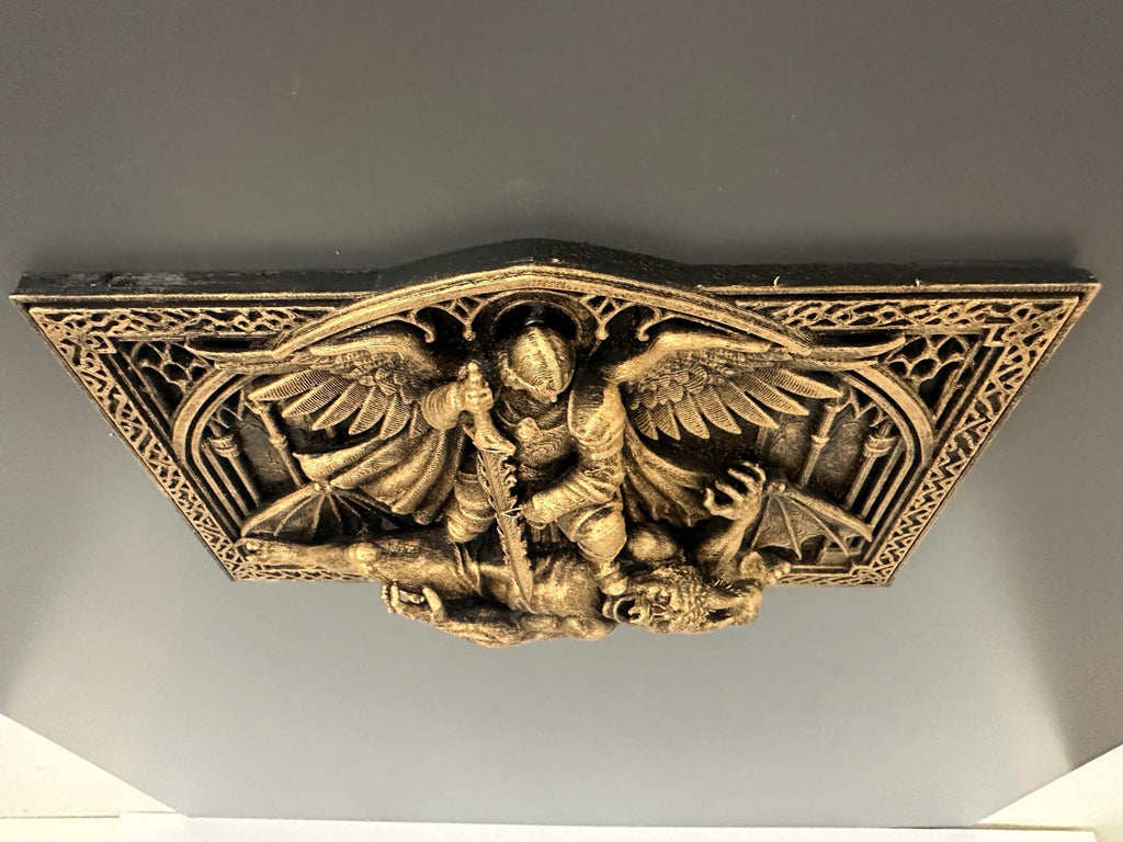 Archangel Michael Wall Plaque Gothic Decor