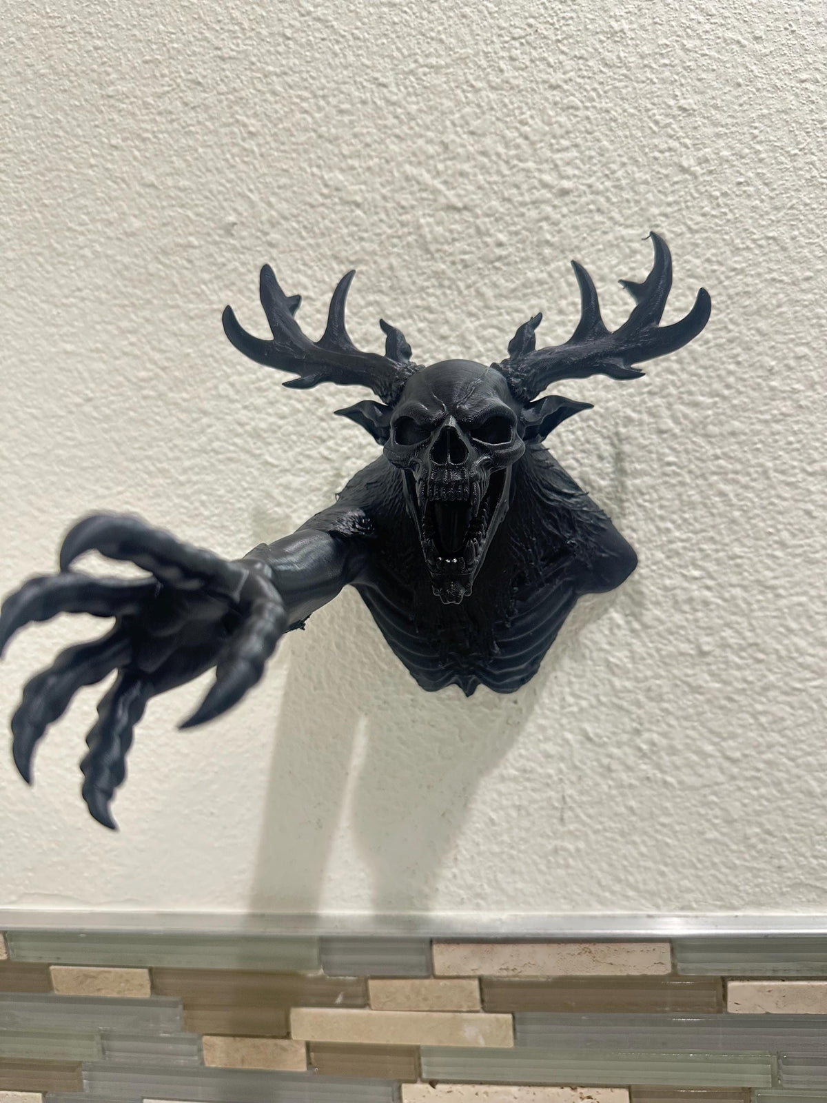 Wendigo Skull Wall Hook