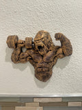 Flexing Gorilla Wall Mount with Dumbbell