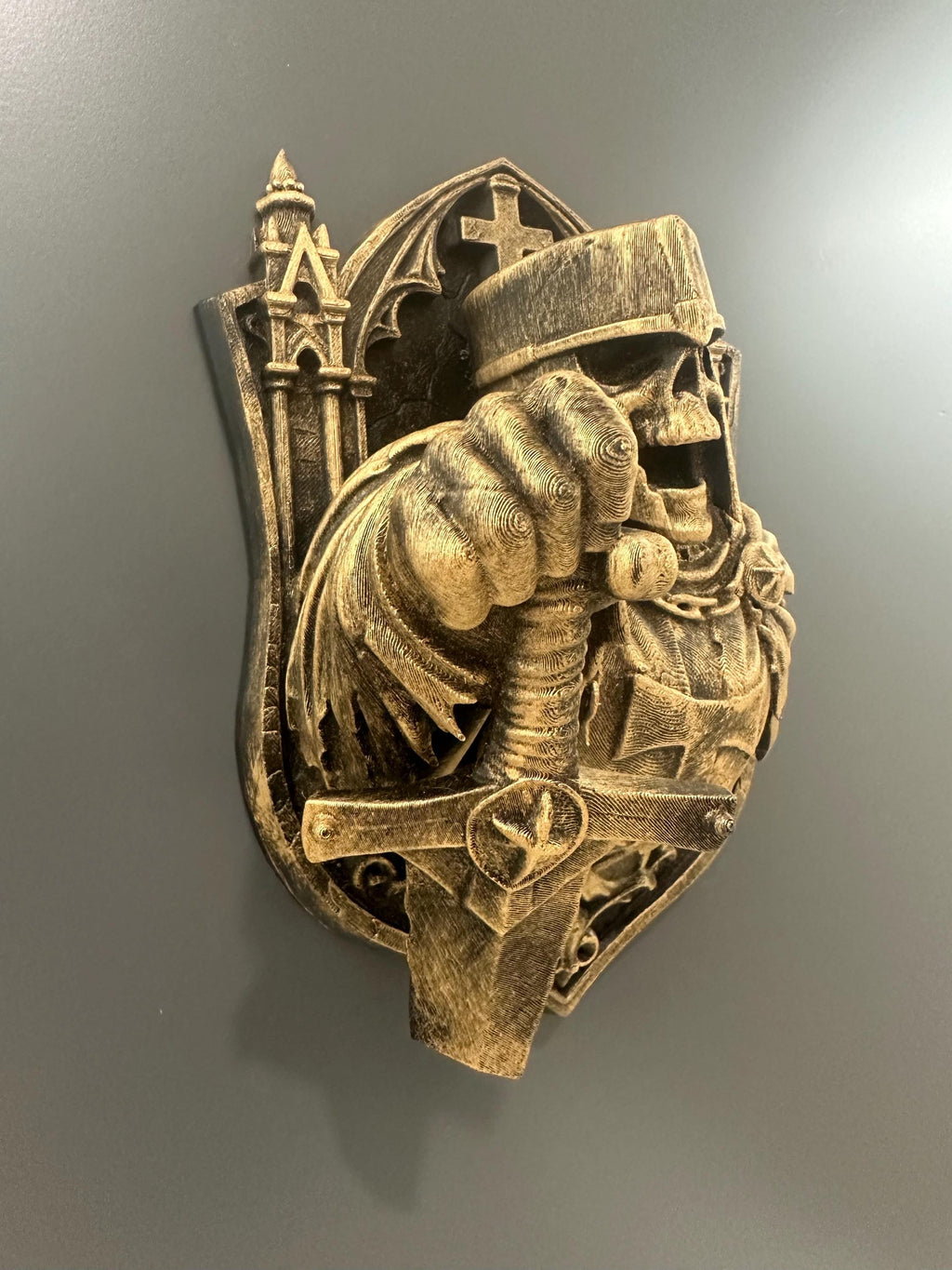 Medieval Templar Crusader Knight Wall Plaque