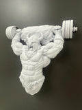 Viking Wall Decor Barbell Sculpture - Gym Wall Art - Norse Warrior Fitness Decor - Bodybuilding Wall Hanging - Weightlifting Gift