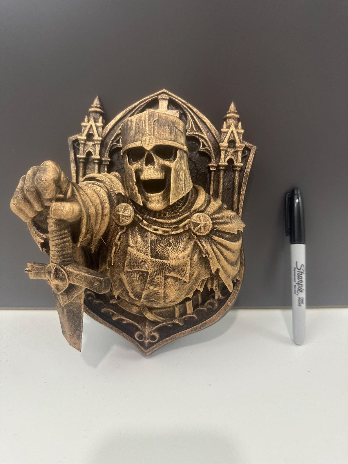 Medieval Templar Crusader Knight Wall Plaque