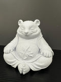 Buddha Panda Zen Meditation Statue - Peaceful Panda Sculpture - Yoga Decor - Meditation Room Decor - Cute Panda Figurine - Desk Decor 6”