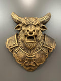 Minotaur Wall Mount - Mythical Bull Warrior Decor - Gladiator Beast Bust - Gamer Room Wall Art - Fantasy Game Room Sculpture - RPG Boss 9”