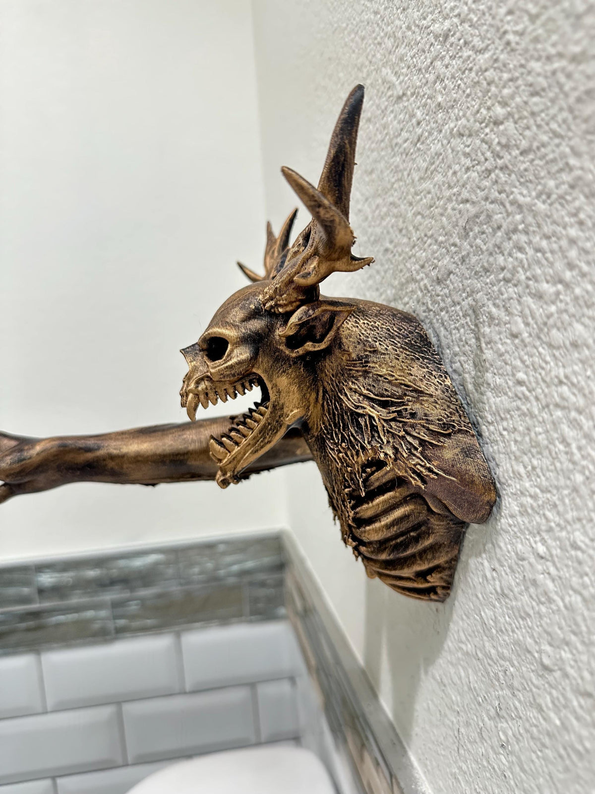 Wendigo Skull Wall Hook