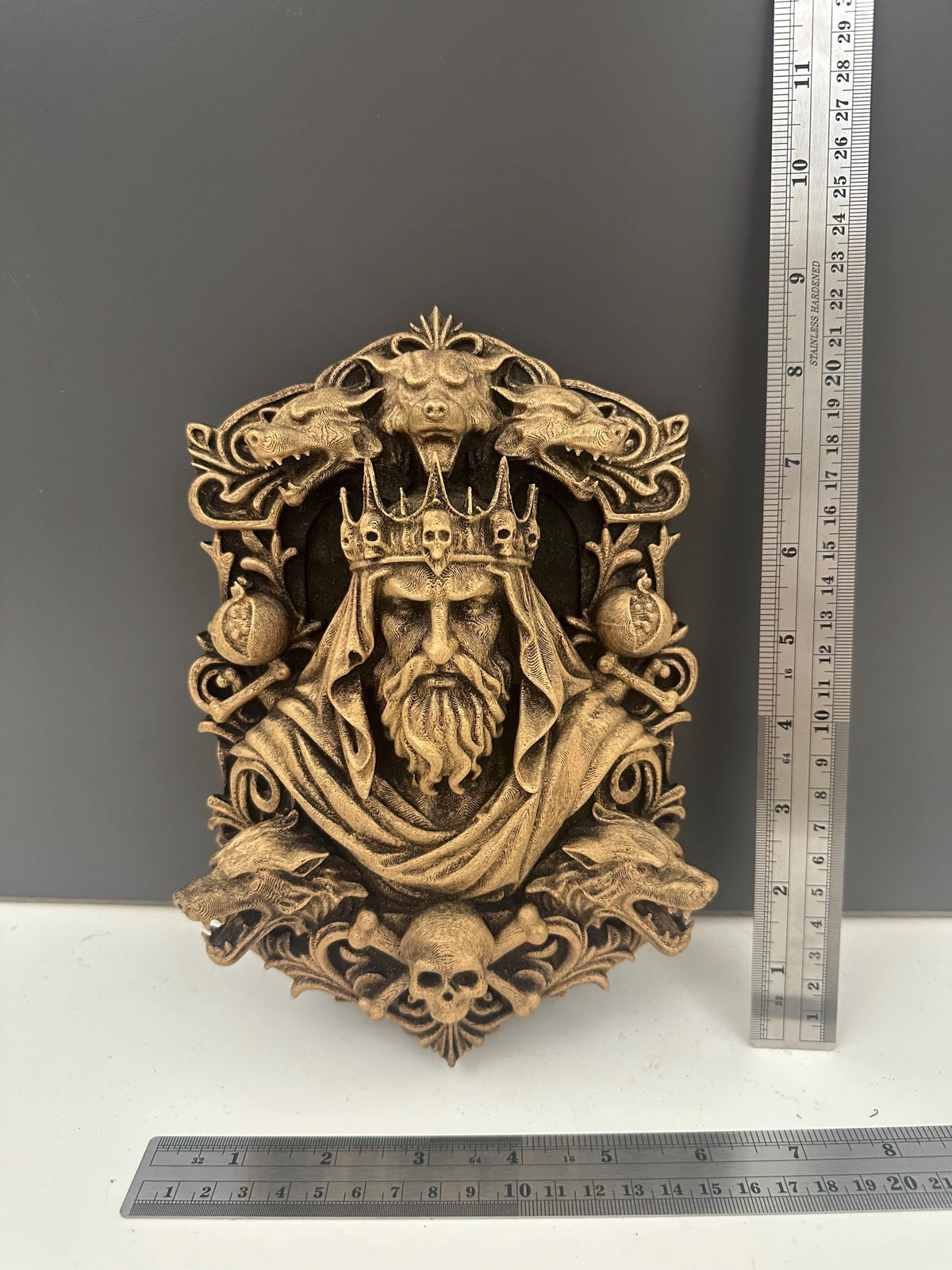 Hades Wall Plaque Greek Mythology Decor
