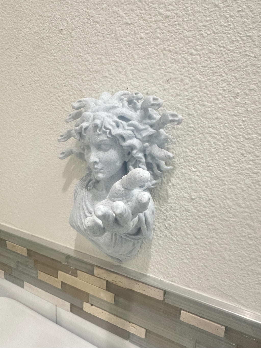 Medusa Hand Towel Holder - Greek Mythology Bathroom Wall Sculpture - Gothic Home Decor - Bathroom Decor Towel Hook - Gorgon Head of Snakes